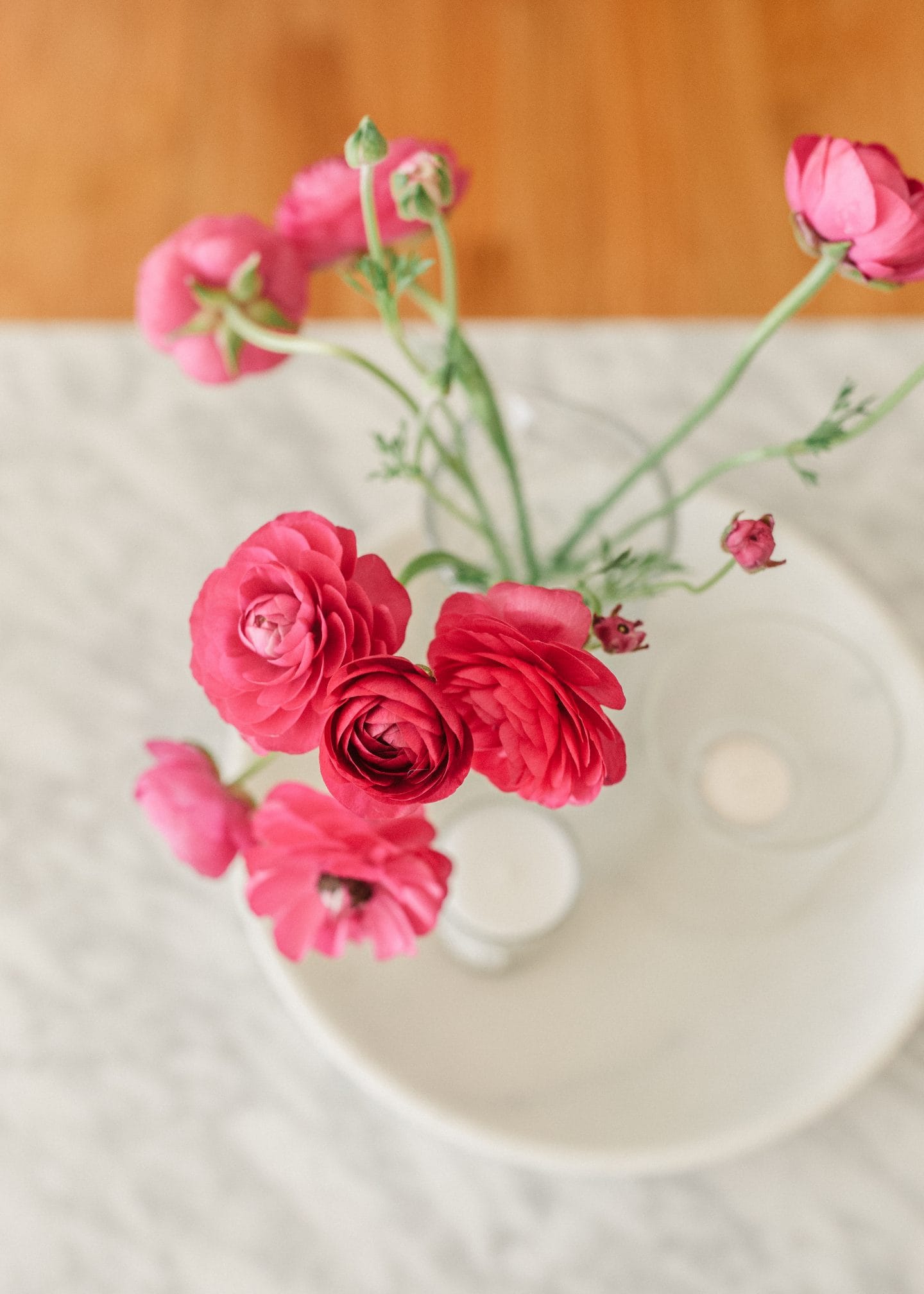 The Heirloom Pantry Valentine's Day Gift Guide - ranunculus in a marble vase